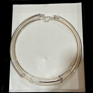 3 pieces silver necklace